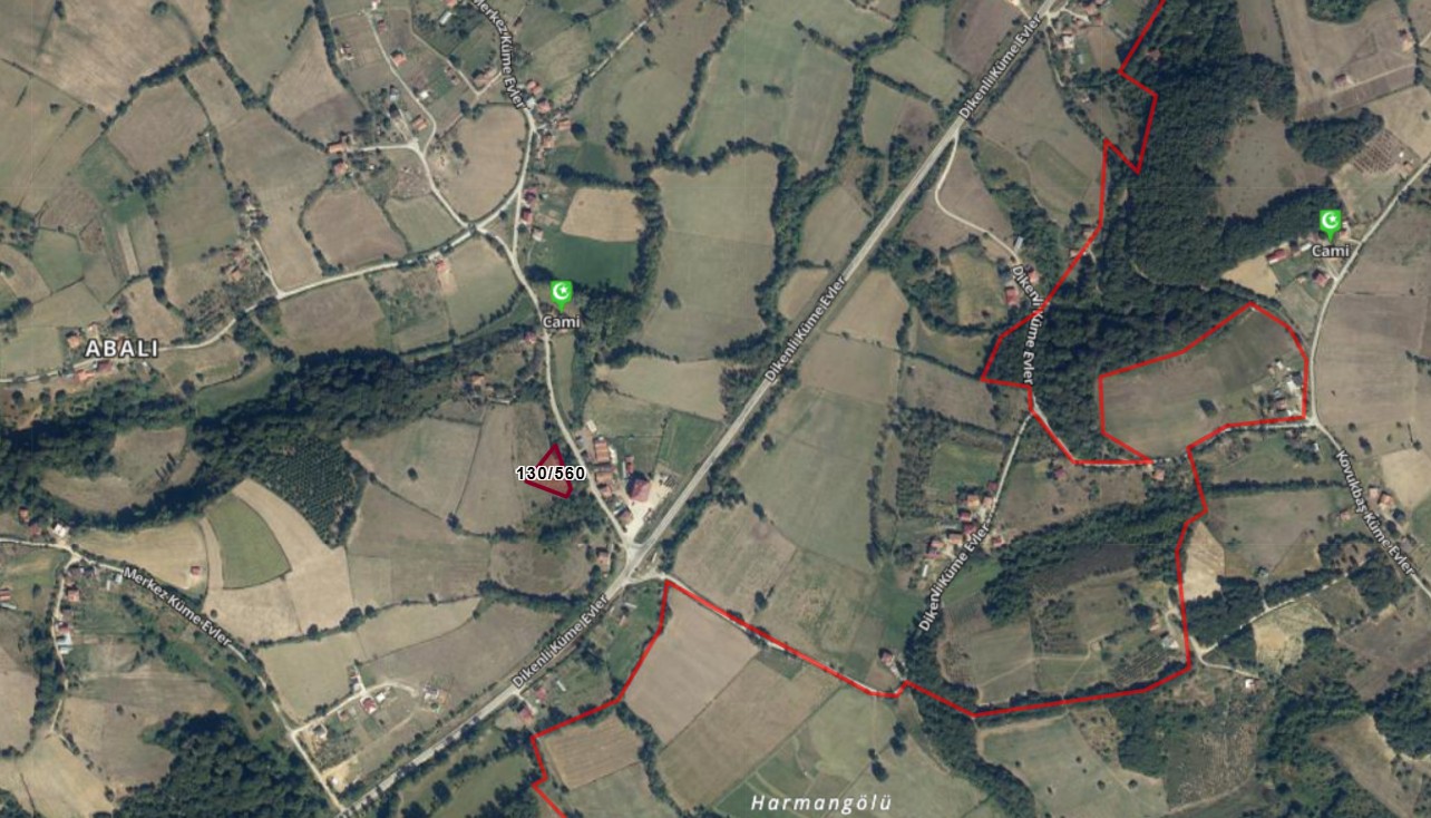 ABALI'DA KÖY YERLEŞİK ALAN İÇERİSİNDE 1806m