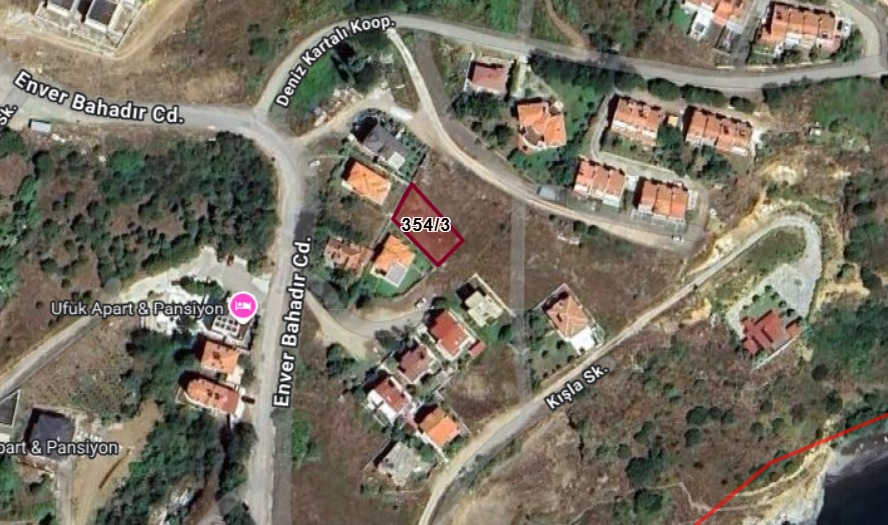 KARAKUMDA DENİZ MANZARALI 339 M2 ARSA